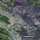 The large burn scar left by the Kincade Fire, as seen from space on November 3.